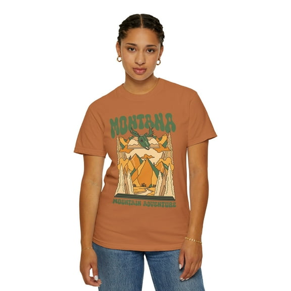 Montana Psychedelic 90s Y2K Style Comfort Colors Unisex Shirt