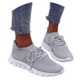 thumbnail image 3 of Womens Slip On Running Sneakers Tennis Non Slip Walking Gym Workout Athletic Comfortable Lightweight Fashion Sport Casual Shoes, 3 of 5