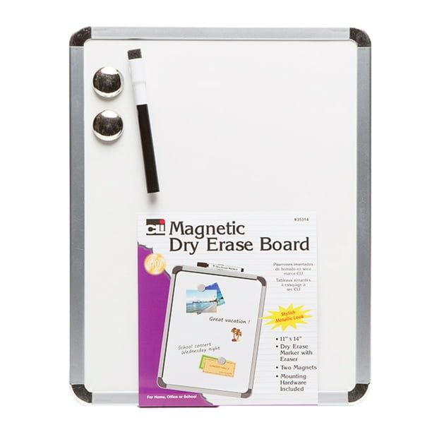 DRY ERASE BOARD 11X14 W/ERASER MARKER & 2 Walmart
