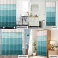 thumbnail image 6 of Teal Wood Grain Fabric Shower Curtain Rustic Ombre Wooden Stripes Washable Shower Curtains for Bathroom, Waterproof Bath Curtain with Hooks Home Decor 72x84in, 6 of 8