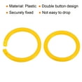 thumbnail image 4 of Uxcell 1.6" OD 1.3" ID Loose Leaf Rings Binder Ring Plastic for Book DIY Scrapbook Notebook, Yellow 100 Pack, 4 of 5