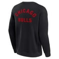 thumbnail image 3 of Unisex Fanatics Black Chicago Bulls Super Soft Pullover Crew Sweatshirt, 3 of 3