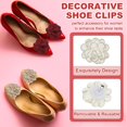 thumbnail image 3 of Decorative Shoe Clips, Removable Bow Clip Flower Rhinestone Charms for Women Dress High Heels Accessories, 3 of 5