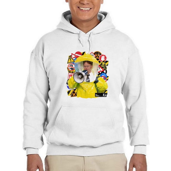 Dwight In Hazmat Suit Hoodie Men The Office, Male Large
