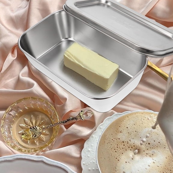 HAKIDZEL Butter Dispenser 1Pcs Silver 304 Stainless Steel for Home and Restaurant Use