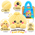 thumbnail image 3 of Christmas Plush Rainbow Dumpling Squishy Toy, 2026 Mystery Stuffed Dumpling Squishies Plushies Fidget Toy with Simulated Steamer & Fuzzy Handle, Stress Relief Surprise Gift, 3 of 8