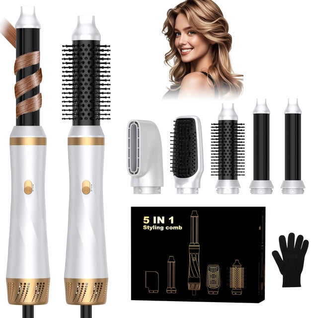 Juego de cepillos para secador de pelo 5 en 1 Trylater Air Style Wrap Ionic