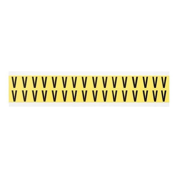 Brady LetterLabel,Vinyl,3/4inH,5/8inW,PK32 3420-V