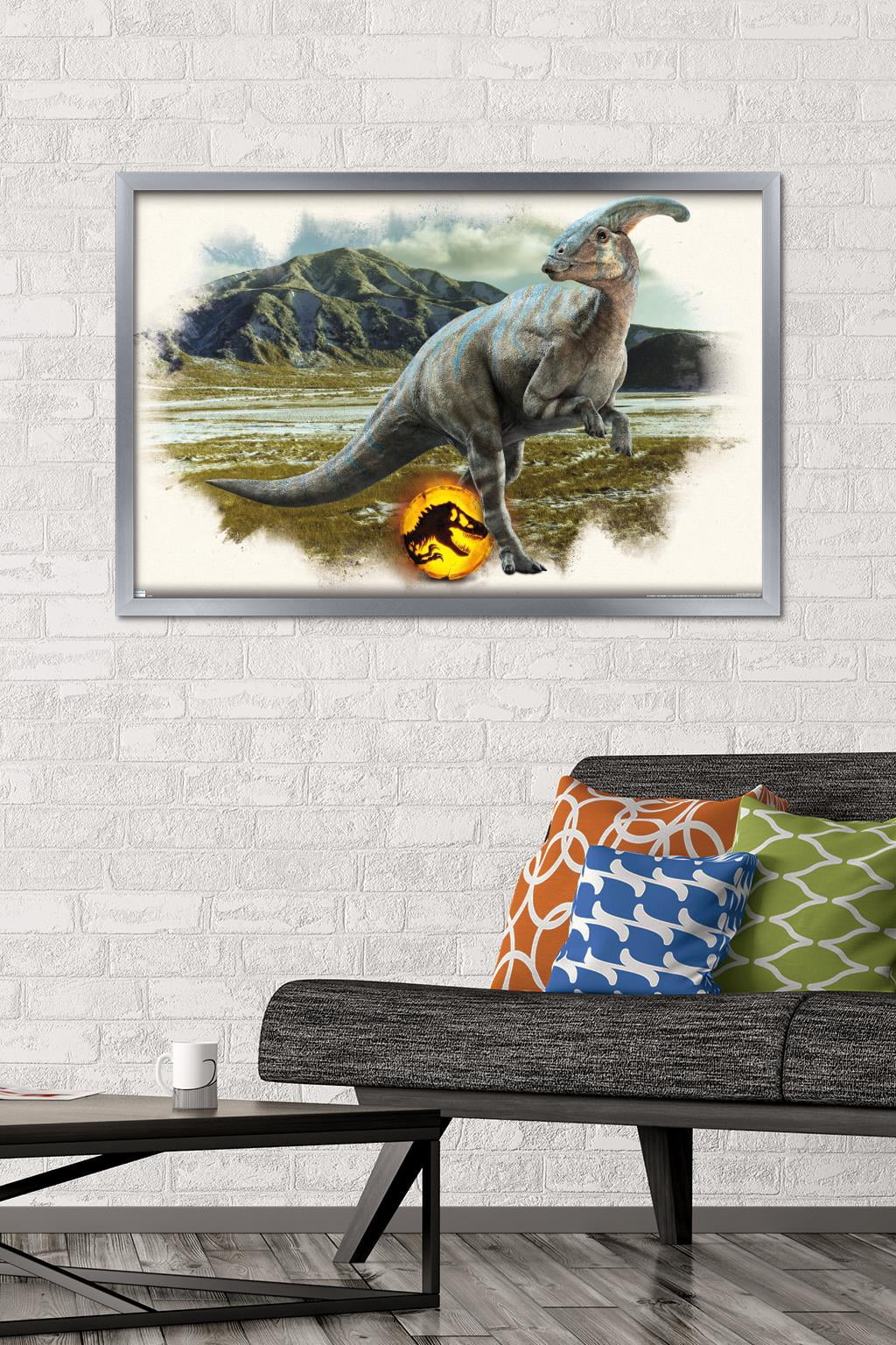 Jurassic World: Dominion - Parasaurolophus Focal Wall Poster, 22.375" x 34" Framed