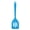 Blue, variant on Silicone Spatula – One-Piece Small Slotted Turner For Cooking, Steak Frying, Omelette, Kitchen – Black
