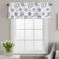 thumbnail image 2 of Summer Nautical Window Valance for Kitchen, Cartoon Sun Coastal Anchor Rudder Cute Seagull Rod Pocket Short Curtain for Small Windows, Light Filtering Decorative Valance, 42 x 12 Inch, 1 Panel, 2 of 9