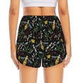 thumbnail image 4 of Goofa Wasp and Florals Printed Women 2 in 1 Running Shorts,Quick Dry Athletic Workout Shorts,High Waisted Athletic Shorts with Liner Pockets-Small, 4 of 9
