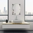 thumbnail image 2 of Que New Collection Oval Frameless Rail Mounted Mirror, 2 of 2