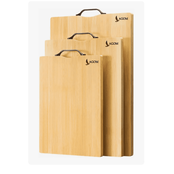 3pz Tabla De Bambú Madera Para Picar