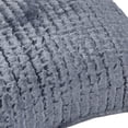 thumbnail image 3 of Bili 26 Inch Square Hand Stitched Euro Pillow Sham Rayon Velvet Fog Blue- Saltoro Sherpi, 3 of 5