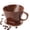Brown, variant on Pour Over Coffee Maker, Non-Electric Pour Over Coffee Dripper, Manual Brew Maker, Single Cups Porcelain Slow Brewing Accessories for Gifts,White