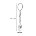 WEUVEB Vintage Alloy Musical Note Keychain Set Lightweight Music Symbol ...