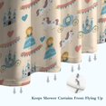 thumbnail image 6 of Beige Princess Unicorn Pattern Shower Curtain 72"x72" ,Bathroom Decorative Shower Curtains Set with 12 Hooks,Modern Waterproof Washable Shower Curtain, 6 of 6