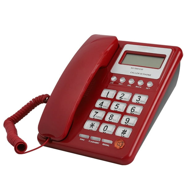 Peahefy Téléphone Filaire, Téléphone d'Affichage d'Identification d'Appelant, Téléphone, avec la Sonnerie Facultative de Fonction pour la Maison d'Hôtel