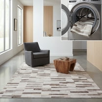 SAFAVIEH Faux Hide Craig Modern Area Rug, Beige/Brown, 9' x 12'