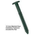 thumbnail image 3 of 15 Inch x 63 Inch Standard Louver Exterior Vinyl Window Shutters, Green (Pair), 3 of 3