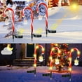 thumbnail image 3 of Goodwill 3 Pack Solar Candy Cane Lights Outdoor Pathway, Christmas Candy Cane with Santa Claus Markers Lights for Holiday Yard Lawn Garden Christmas Decorations, 3 of 8