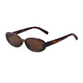 thumbnail image 1 of Gafas de Sol Ovaladas Retro de los 90 para Mujeres con Estampado de Leopardo, 1 of 8