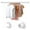 White, variant on Closet Rods for Hanging Clothes, 17 to 87 Inches White Adjustable closet Hanging Rod for Wardrobes