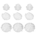 thumbnail image 3 of 18 pompones de papel de seda de 15, 20 y 25 cm, bolas de flores colgantes decorativas, manualidades de papel, flores para bodas, cumpleaños, fiestas, baby showers, decoración de pared, color blanco, 3 of 4