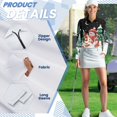 thumbnail image 6 of Yuyamidu Snowman Women V Neck Golf Shirts Xmas Tree Long Sleeve Zip Up Golf Tops Christmas Sports Pullover Workout Shirts Activewear Size S, 6 of 8