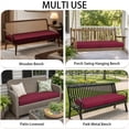 thumbnail image 6 of YEERSWAG 48x18x3 inch Outdoor Chair Cushions Bench Cushion Patio Chair Cushions Non Slip Removable Anti-fading Water Resistant Garden Loveseat Cushion with Handle, 6 of 8