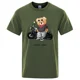 thumbnail image 4 of Camiseta con estampado de motociclista para hombre, estilo callejero, holgada, informal, de manga corta, de algodón, transpirable, para verano, 4 of 4