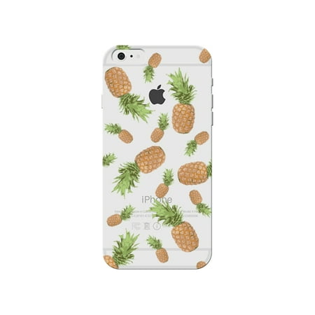 Pineapples Tropical Fruit On Clear Phone Case - For Apple iPhone 5s / 5 Phone Back