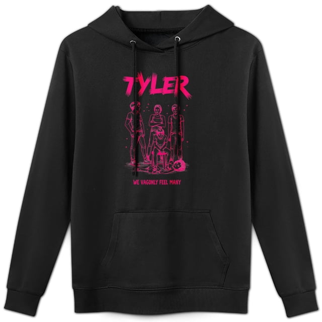 Sudadera con capucha y estampado de grafiti "TYLER", 52% algodón, 48% poliéster, para hombre y mujer