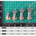 thumbnail image 2 of 5 Pack Storm Sinker Pyramid Hatteras Surf Fishing Lead Weight Saltwater Beach Casting Sea Bottom Holder Inshore 3oz-5 Pack 3oz-5 Pack, 2 of 8