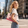 thumbnail image 7 of TSOVTHRID Heart Balloon Truck Print Purse for Women Pu Leather Shoulder Purse Pink Top Handle Tote Satchels with Wallet Large Handbag Wallet Set for Valentine's Day Shopping Walking, 7 of 7