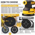 thumbnail image 2 of Almohadillas de lijadora de repuesto Gnellkoor para DeWalt de 5 pulgadas, paquete de 2, 2 of 8