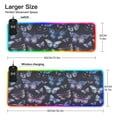 thumbnail image 3 of Wireless Charging Mouse Pad Large RGB Gaming Desk Mat 13 Light Modes Mousepad 31.5x11.8 Beautiful Watercolor Butterflies, 3 of 6