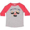 thumbnail image 3 of Inktastic Kawaii How I Roll Sushi Boys or Girls Toddler T-Shirt, 3 of 5