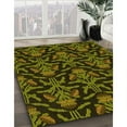 thumbnail image 3 of Ahgly Company Machine Washable Indoor Square Transitional Dark Yellow Green Area Rugs, 7' Square, 3 of 7