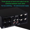 thumbnail image 3 of Balanced 3 Input to 3 Output Fully Balanced XLR Signal Passive Stereo Selector Switch Switcher / Balanced XLR to Unbalanced  Audio Converter / No Loss Switching / No External, 3 of 7