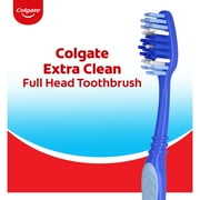 Colgate Extra Clean Full Head Adult Manual Toothbrush, Soft, 4 Pack