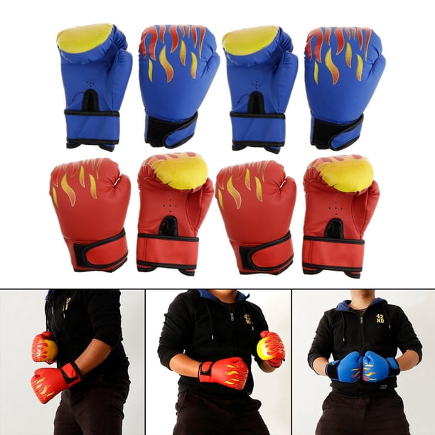 4 Pares de Guantes de Entrenamiento de Boxeo DYNWAVEMX MMA Fighting Punching Sandbag Sanda Bolsas para guantes de boxeo