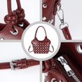 thumbnail image 6 of SPEKSEE Y2K Rivet Mini Bucket Handbag for Women, Retro Punk Silver Studded Top Handle Tote Bag, Detachable Strap Crossbody Shoulder Bag, Trendy Casual Streetwear Purse, 6 of 7