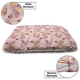 thumbnail image 3 of Tropical Pet Bed, Exotic Themed Layout of Palm Leaves and Butterflies Flying Colorful Paradise, Chew Resistant Pad for Dogs and Cats Cushion with Removable Cover, 24" x 39", Multicolor, by Ambesonne, 3 of 4