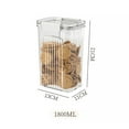 thumbnail image 6 of Tnobhg 460/700/950/1300/1800ML Clear Food Storage Jar Large Capacity Multi-functional Dry Goods Nuts Snacks Airtight Sealing Storage Container Kitchen Supplies, 6 of 8