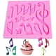 thumbnail image 3 of Molde de silicona para fondant con forma de notas musicales, moldes de silicona con forma de caramelo musical, decoración de fondant, decoración para repostería, cumpleaños, bodas y fiestas, 3 of 7