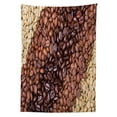 thumbnail image 3 of Ambesonne Coffee Tablecloth Rectangular Table Cover, Drink Pale and Dark Stripes, 60"x84", Brown Cream, 3 of 4
