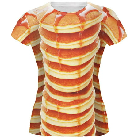 Halloween Pancakes and Syrup Breakfast Costume All Over Juniors T