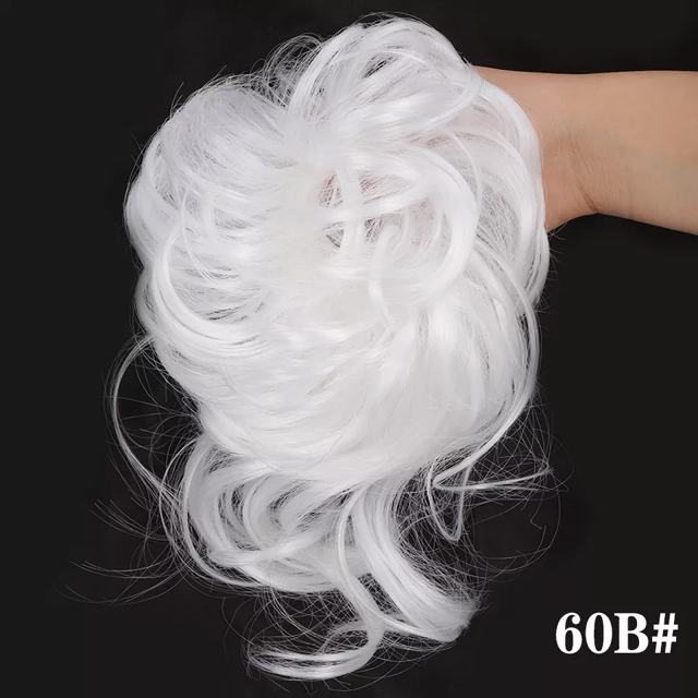 Yeacher Pièce de Cheveux Chignon Décoiffé Synthétique Chouchous Chignon Décoiffé Extensions